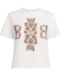 Barrie - Cotton Cashmere-Patch T-Shirt - Lyst