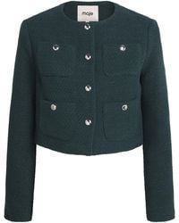 Maje - Tweed Cropped Jacket - Lyst