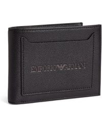 Emporio Armani - Leather Logo Bifold Wallet - Lyst