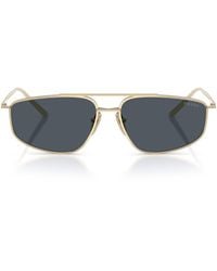 Prada - Metal Rectangular Sunglasses - Lyst