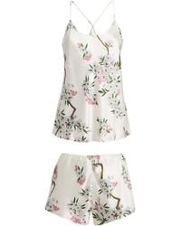 Olivia Von Halle - Silk Floral Bella Pyjama Set - Lyst