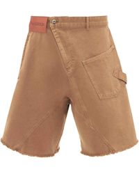 JW Anderson - Cotton Twisted Workwear Shorts - Lyst
