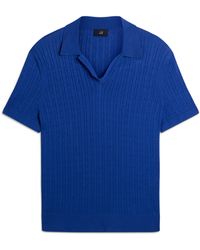 dunhill - Cotton-Mulberry Silk Polo Shirt - Lyst