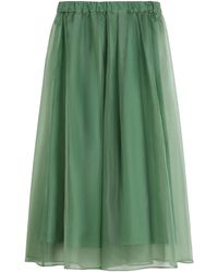 Weekend by Maxmara - Silk Organza Maxi Skirt With Removable Petticoat - Lyst
