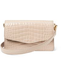 Aspinal of London - Croc-Embossed Leather Eliza Clutch Bag - Lyst