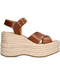 Chloé - Isla Wedge Sandal - Lyst