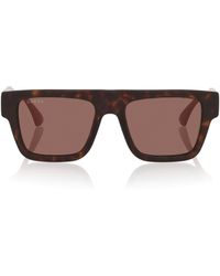Gucci - Acetate Rectangle Sunglasses - Lyst