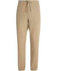 Canali - Wool Drawstring Straight-Fit Trousers - Lyst