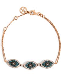 BeeGoddess - Eyelight Diamond Bracelet - Lyst