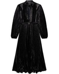 Tom Ford - Silk Charmeuse Lurex Midi Dress - Lyst