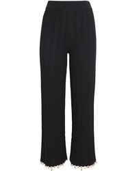 Maje - Charm-Embellished Knit Trousers - Lyst