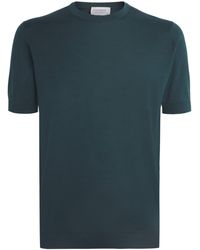 John Smedley - Merino Wool T-Shirt - Lyst