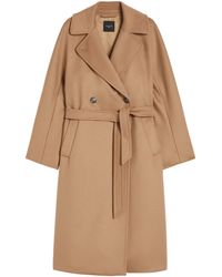 Weekend by Maxmara - Virgin Wool Belted Coat - Lyst