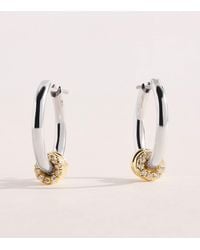 Spinelli Kilcollin - Sterling, And Diamond Ara Deux Hoop Earrings - Lyst