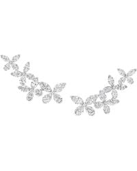 Graff - Small And Diamond Butterfly Earrings - Lyst