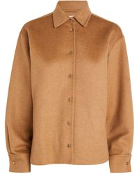 Max Mara - Camel Wool Popoli Shirt Jacket - Lyst