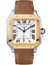 Cartier - Stainless Steel And Santos De Watch - Lyst