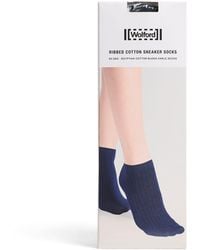 Wolford - Stretch-Cotton Ribbed Sneaker Socks - Lyst