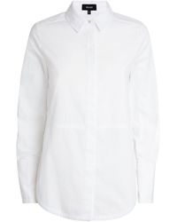 ME+EM Me+em Cotton Curved-hem Shirt - White