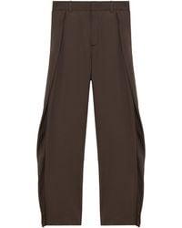 Loewe - Cotton-Silk Layered Trousers - Lyst