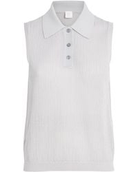 Eleventy - Cotton Knitted Polo Shirt - Lyst