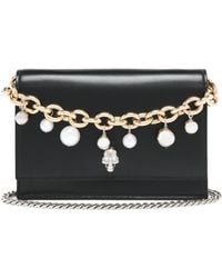 McQueen - Leather Skull Cross-Body Bag - Lyst