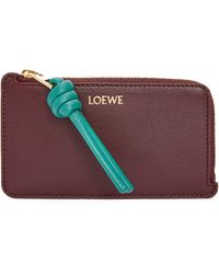 Loewe - Leather Knot Coin And Card Holder - Lyst