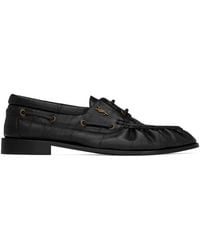Saint Laurent - Leather Bateau Le Loafers - Lyst