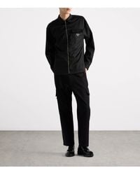 Prada - Re-Nylon Zip-Up Oversized Shirt - Lyst
