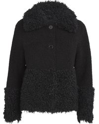 Maje - Faux-Shearling Jacket - Lyst