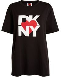 DKNY - Oversized Logo T-shirt - Lyst