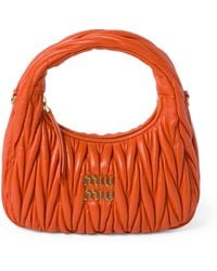 Miu Miu - Small Matelassé Leather Wander Top-Handle Bag - Lyst