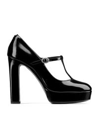 Jimmy Choo - Marene 120 Leather Mary Jane Pumps - Lyst