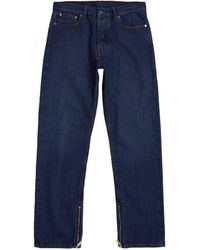 Off-White c/o Virgil Abloh - Zip-detail Straight Jeans - Lyst