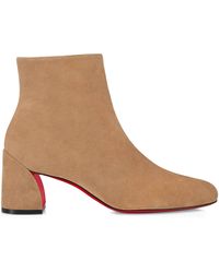 Christian Louboutin - Turela Suede Ankle Boots 55 - Lyst