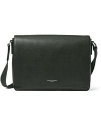 Aspinal of London - Leather Reporter Messenger Bag - Lyst
