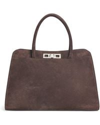 Fabiana Filippi - Large Suede Josephine Top-Handle Bag - Lyst