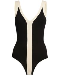 Sandro Monochrome Rib-knit Dress - Black