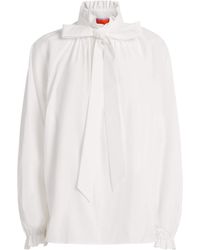 La DoubleJ - Cotton High-Neck Cerere Blouse - Lyst
