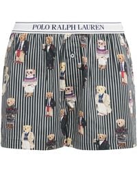 Polo Ralph Lauren - Cotton Polo Bear Logo Pyjama Shorts - Lyst