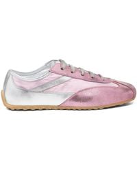 McQueen - Leather Boxe Sneakers - Lyst
