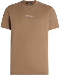 Dolce & Gabbana - Cotton Palermo Logo T-Shirt - Lyst