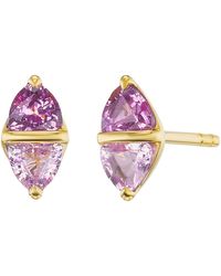 Emily P. Wheeler - And Sapphire Diamond Stud Earrings - Lyst