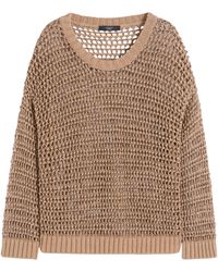 Weekend by Maxmara - Linen-Blend Open-Knit Sweater - Lyst