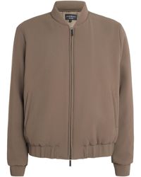 Emporio Armani - Crêpe Jersey Bomber Jacket - Lyst