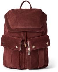 Brunello Cucinelli - Suede Double-Pocket City Backpack - Lyst