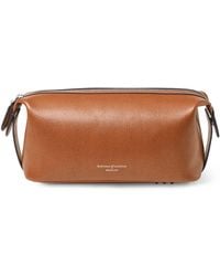 Aspinal of London - Leather Mount Street Wash Bag - Lyst