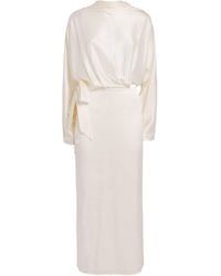 STAUD - Stretch-Silk Phoebe Maxi Dress - Lyst