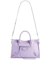 Balenciaga - Small Leather Le City Top-Handle Bag - Lyst