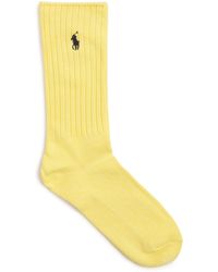 Polo Ralph Lauren - Cotton-Blend Classic Crew Socks - Lyst
